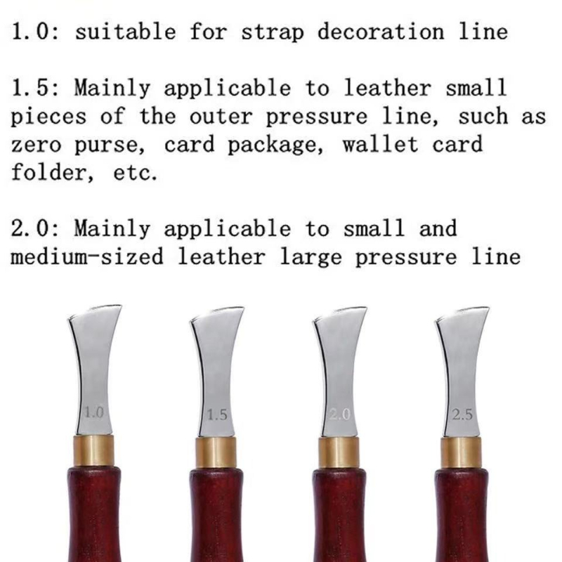Красный деревянный инструмент  – обзор и цена Groover Stitching Tool